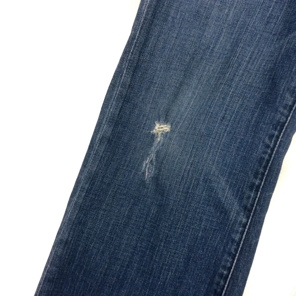 🦋"U" LowRise Bootcut Distress Medium Wash Jeans - Picture 3 of 8